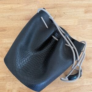 Melissa Baja and East textured bag with rope